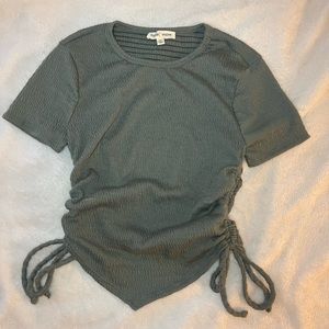 XS Moa Moa Green Crop Top